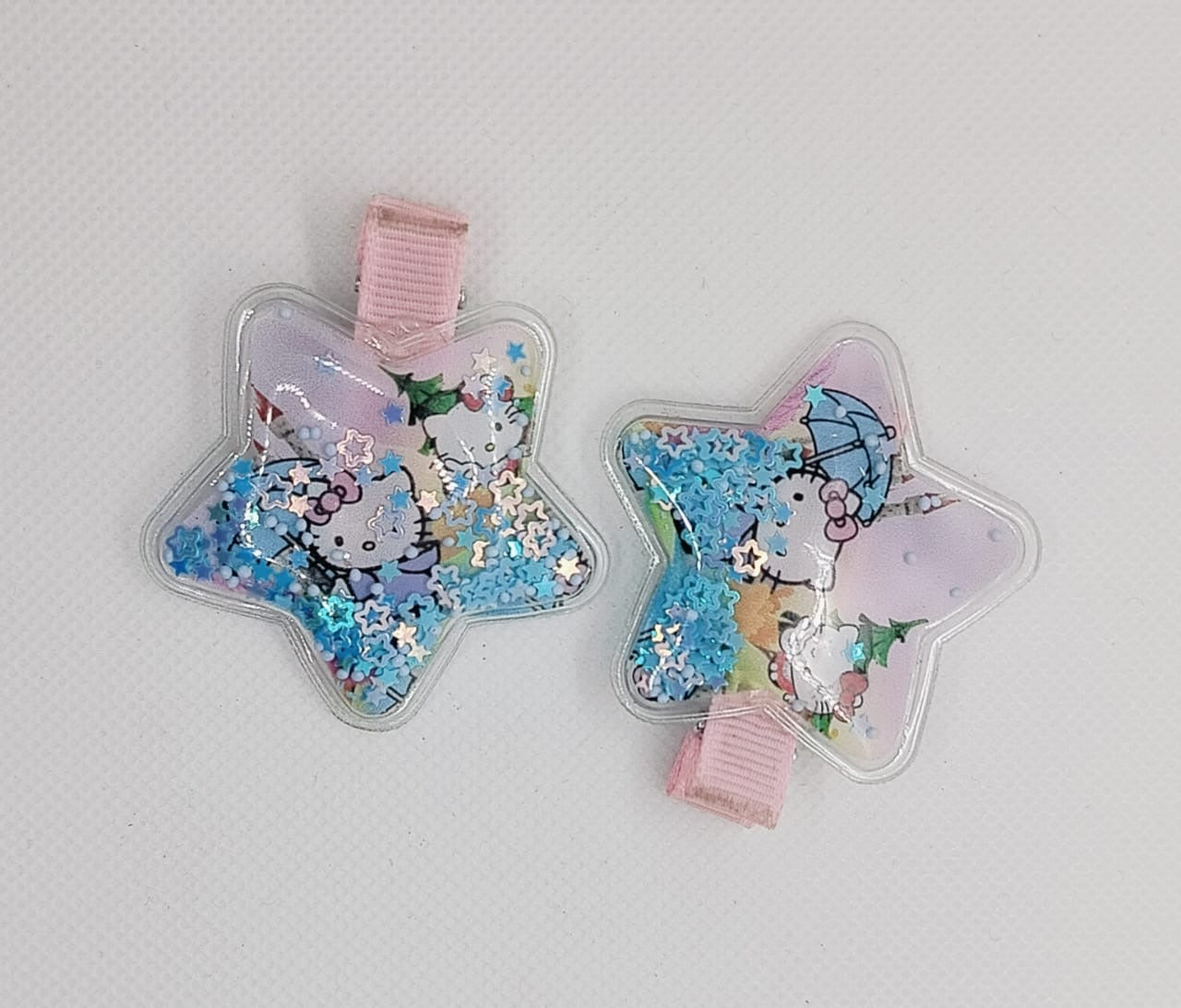 Glittering Star Character Hair Pins