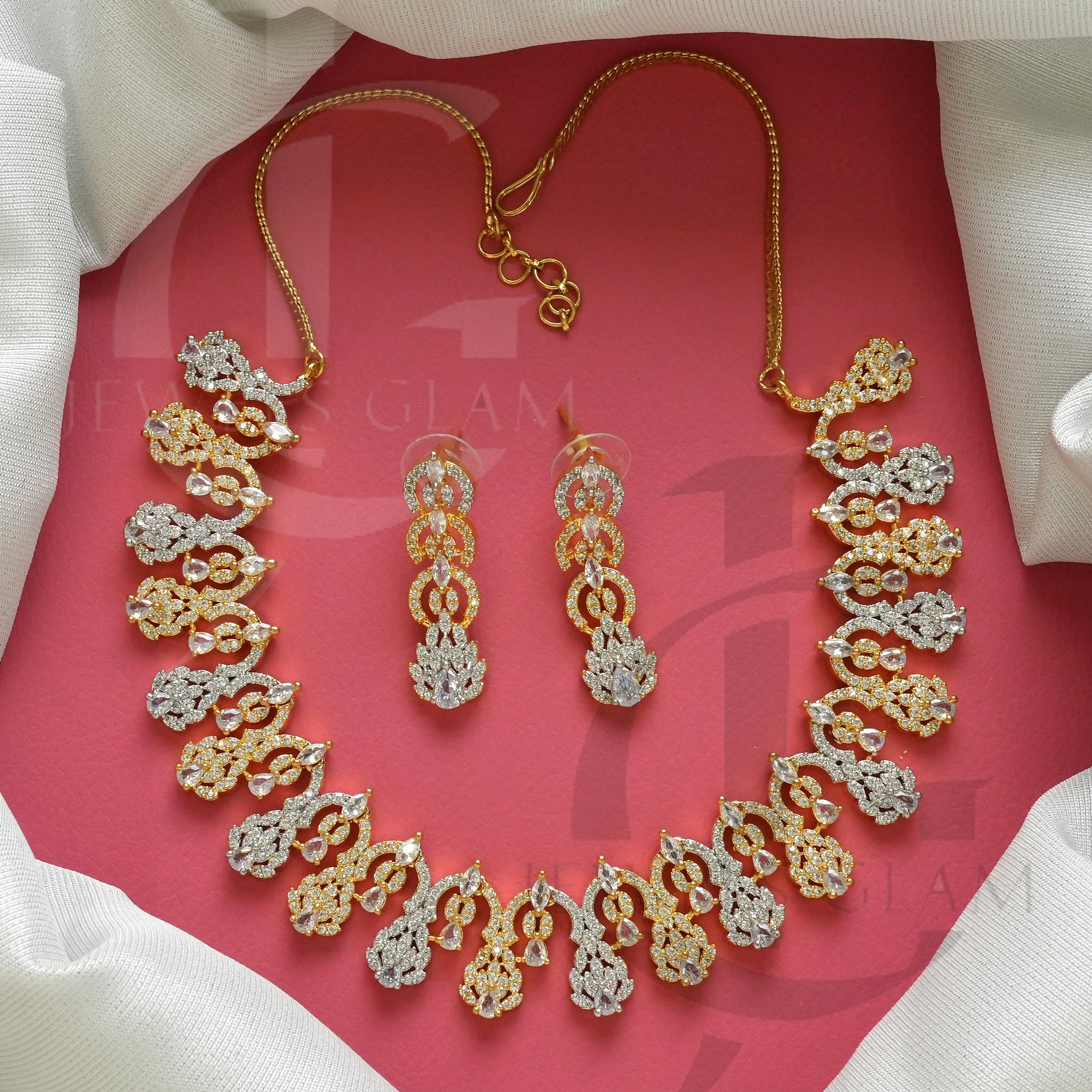 Radiant Zircon Bridal Necklace Set