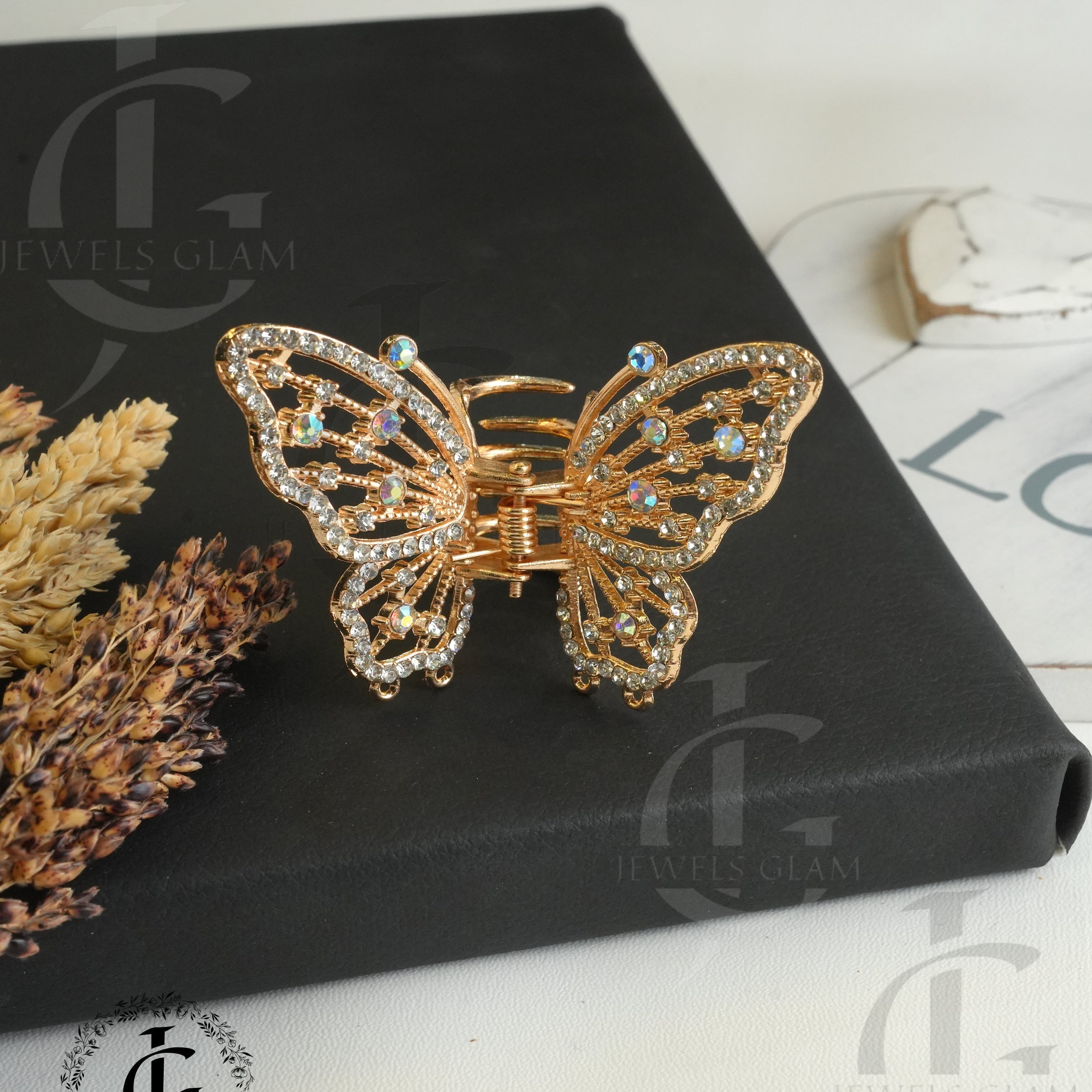 Butterfly Metal Hair Catcher Claw Clip