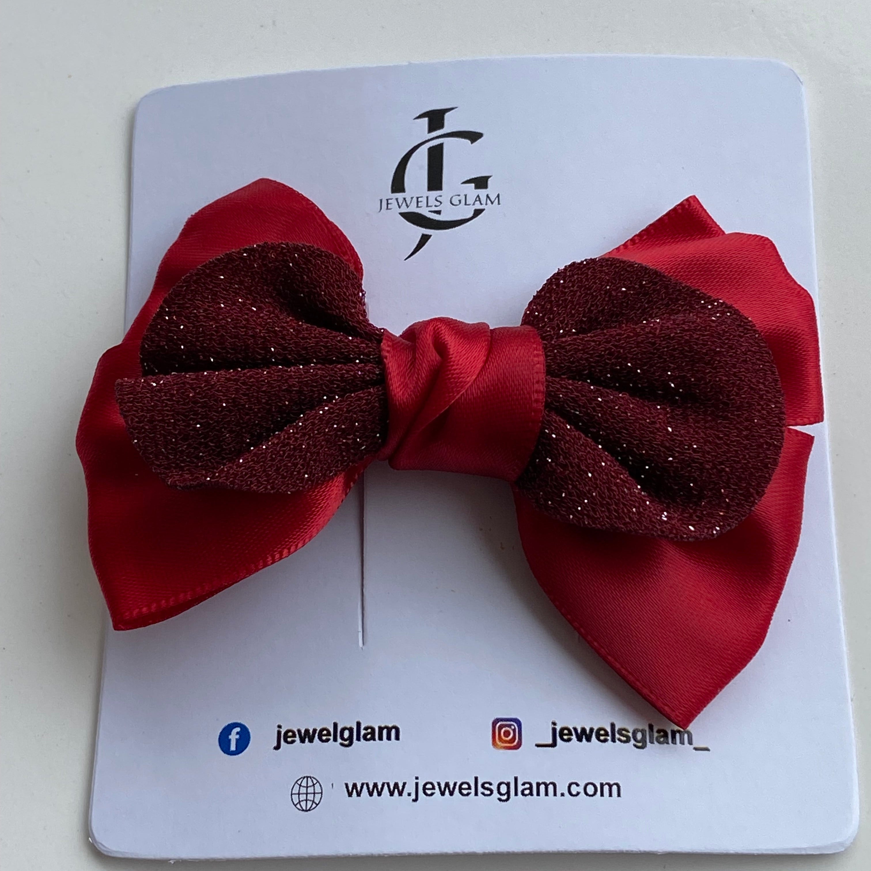 Elegant Black Double Bow Hair Clip