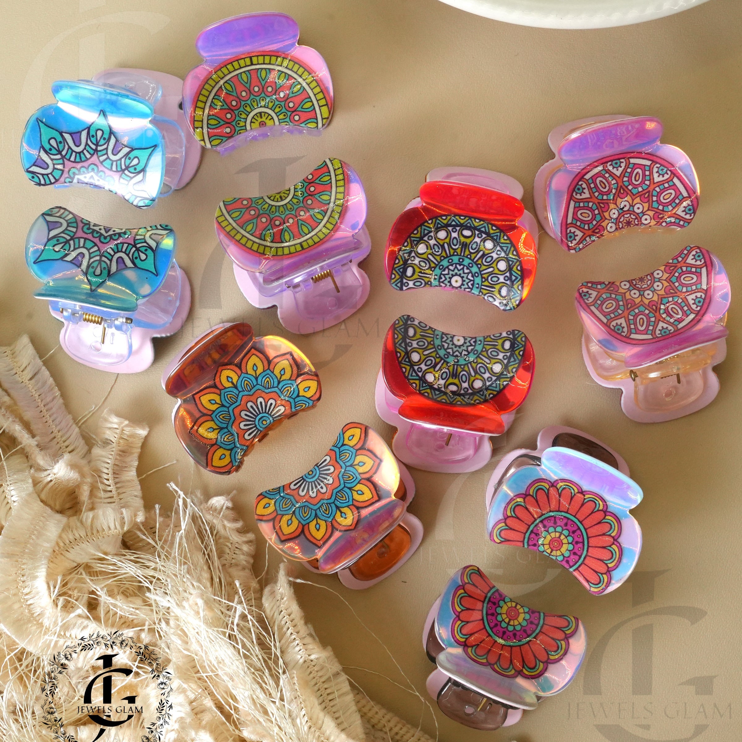 Boho Chic Printed Hair Catchers