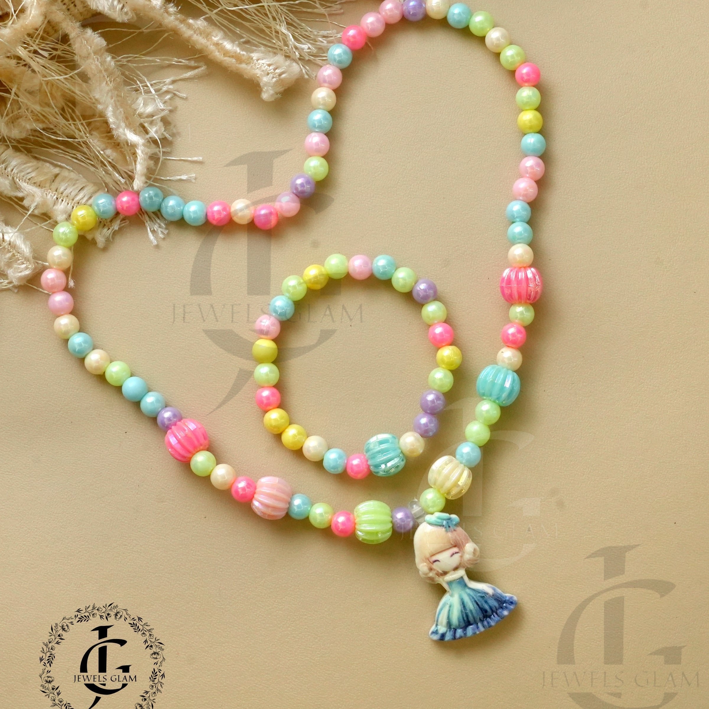 Girls Necklace Multicolored