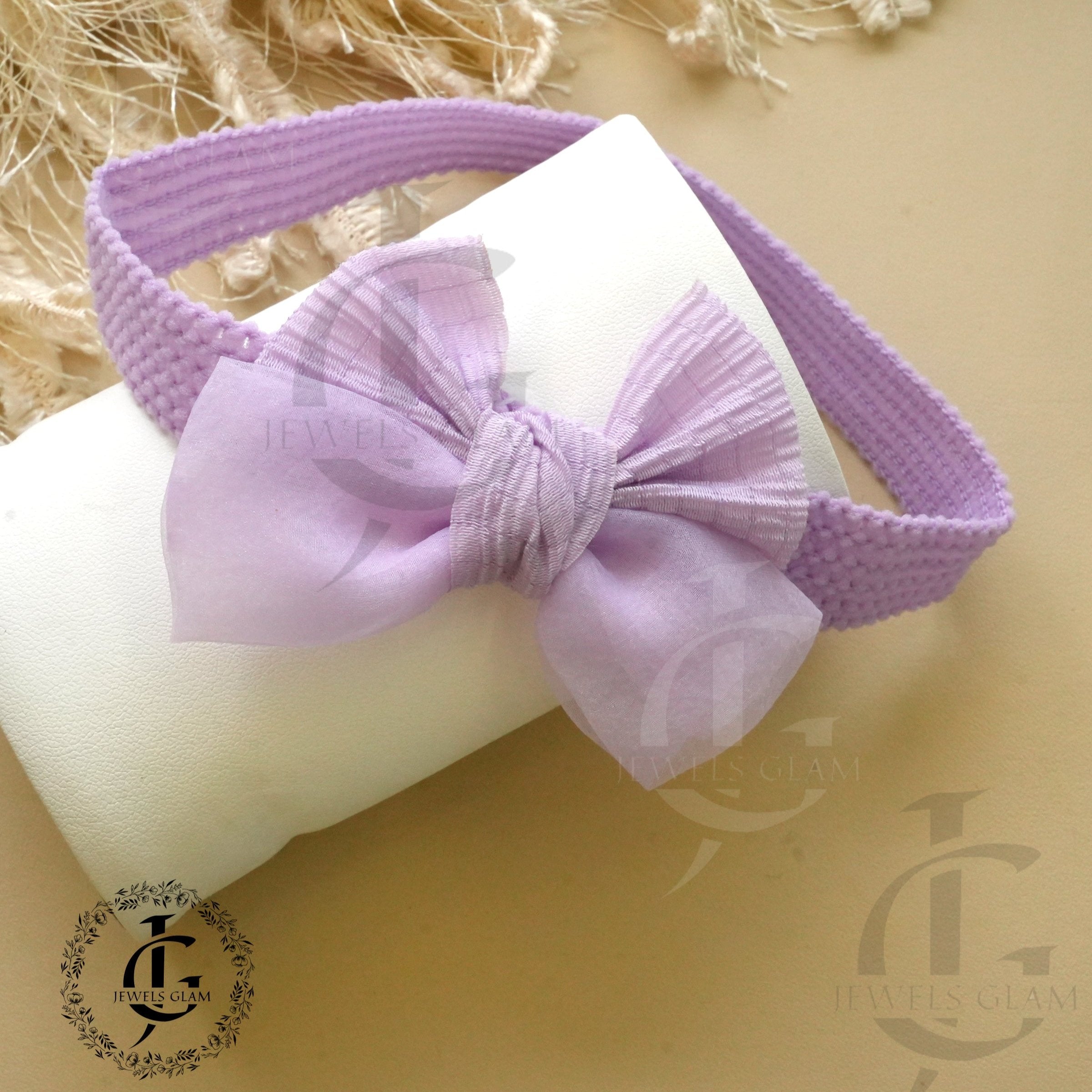 Pastel Bow Stretchable Headbands