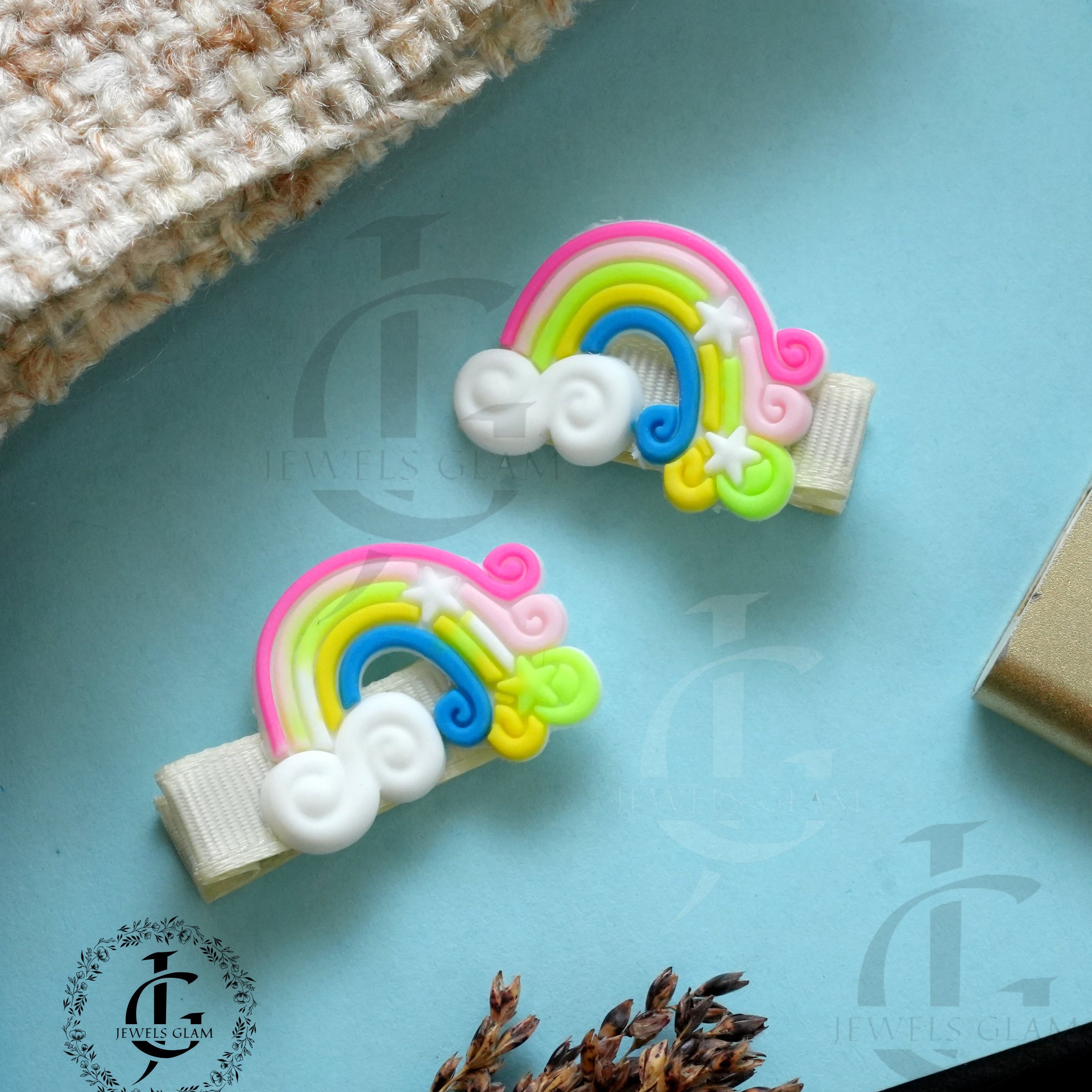 Playful Silicone Hair Pins (Pair)