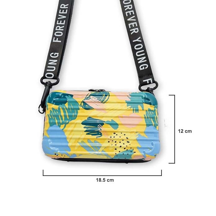 Crossbody Sling Box For Women's And Girls with Detachable Shoulder Strap
