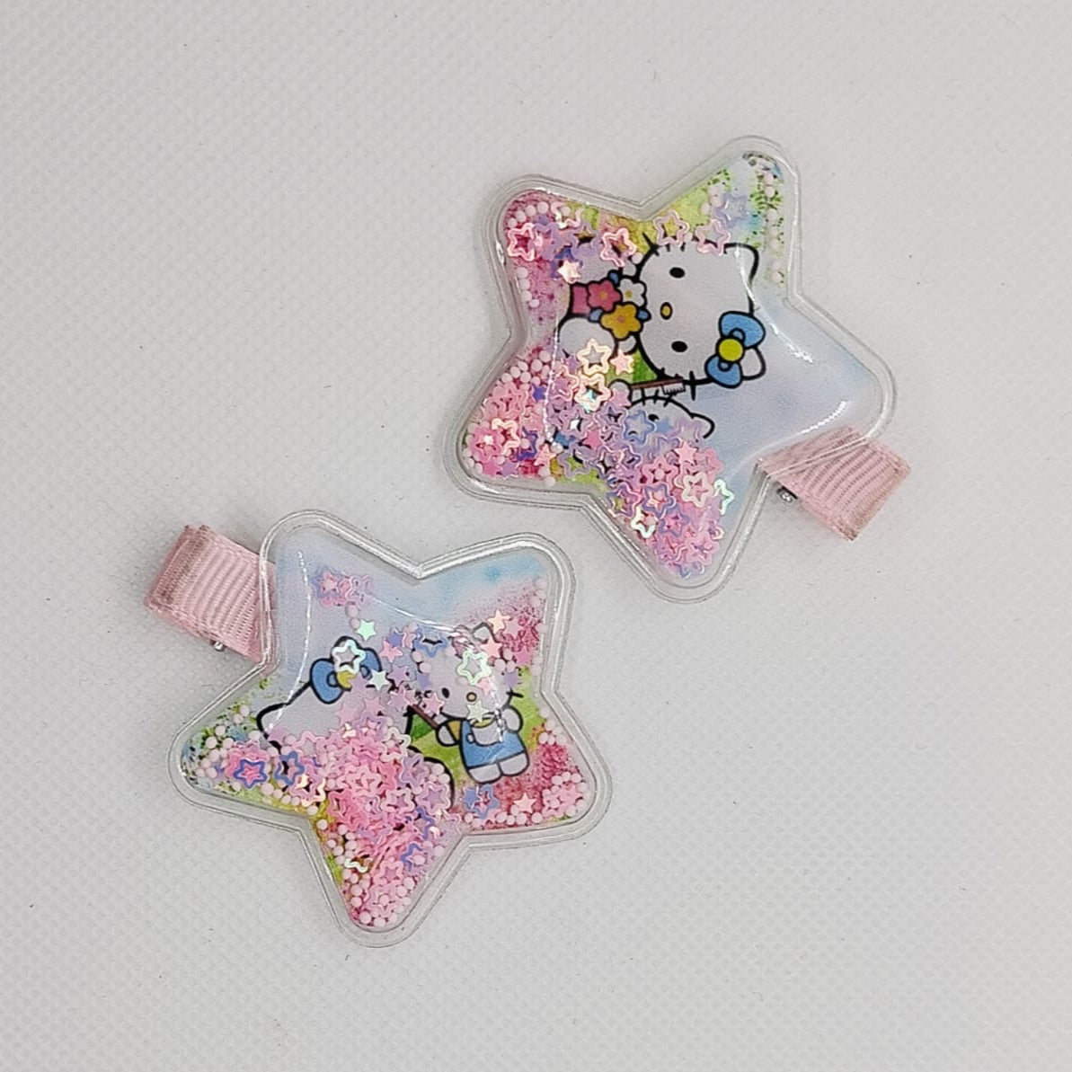 Glittering Star Character Hair Pins