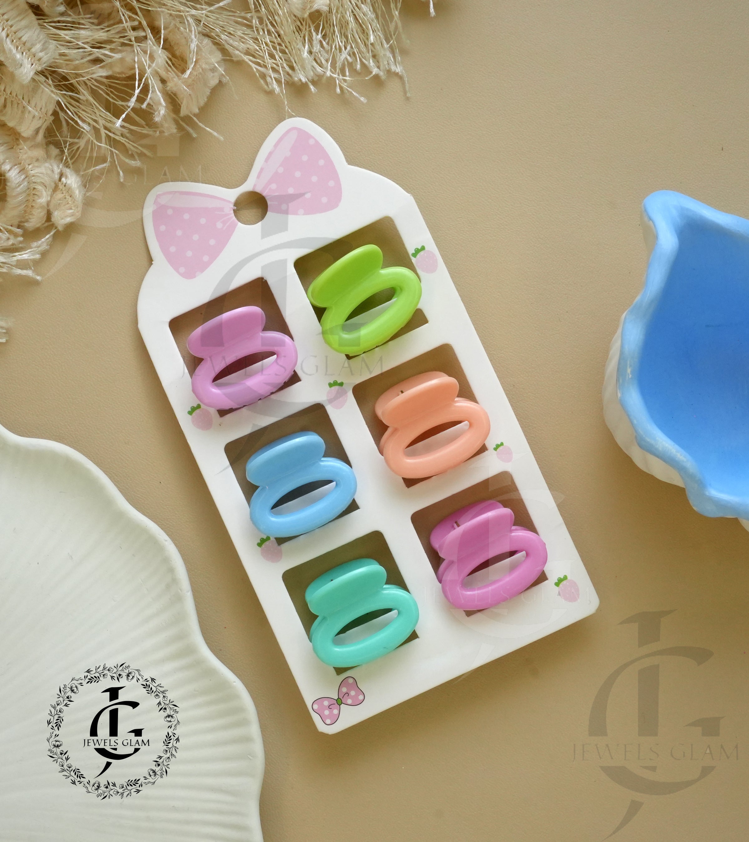 Kids Hair Catcher Claw clips Set (6 In 1)