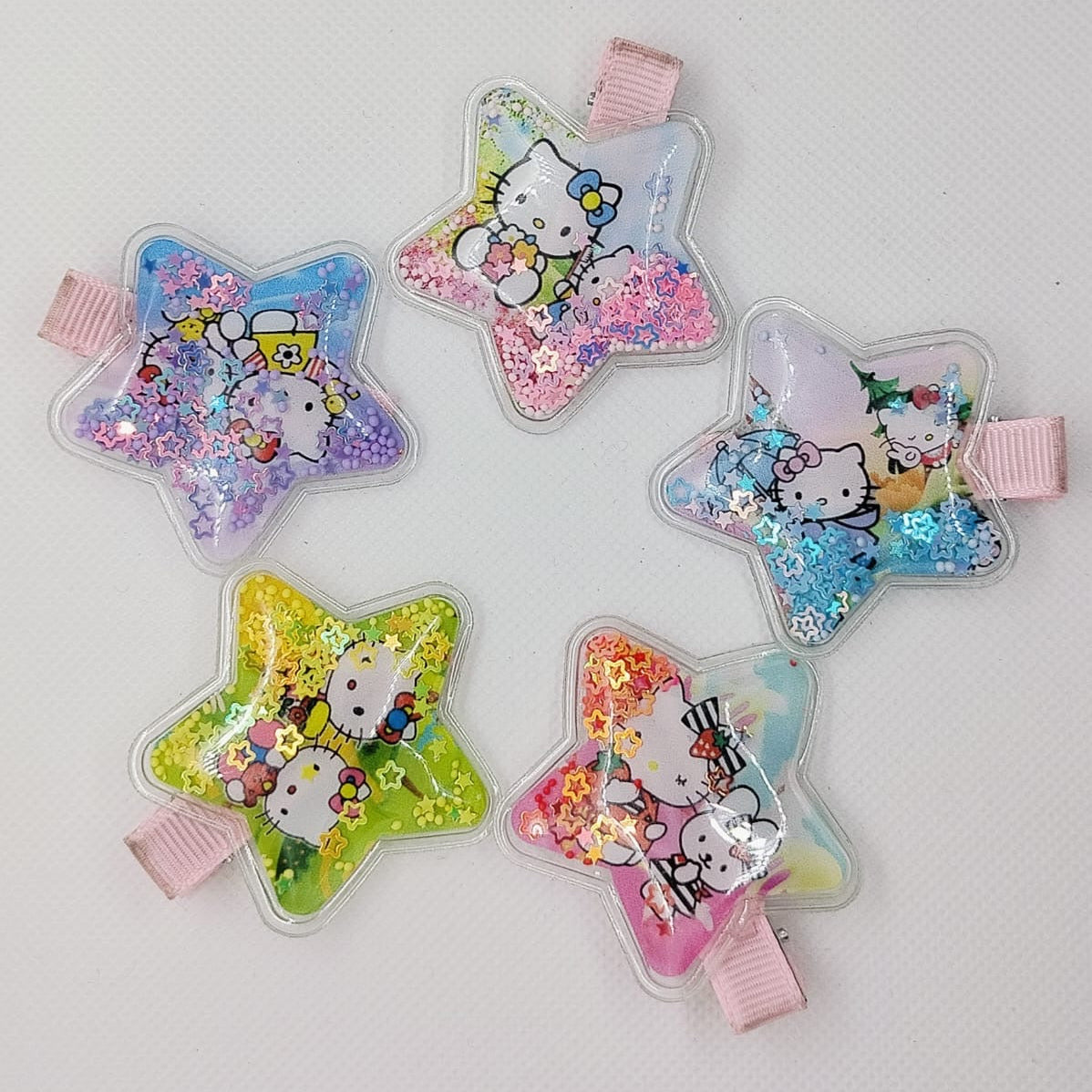 Glittering Star Character Hair Pins