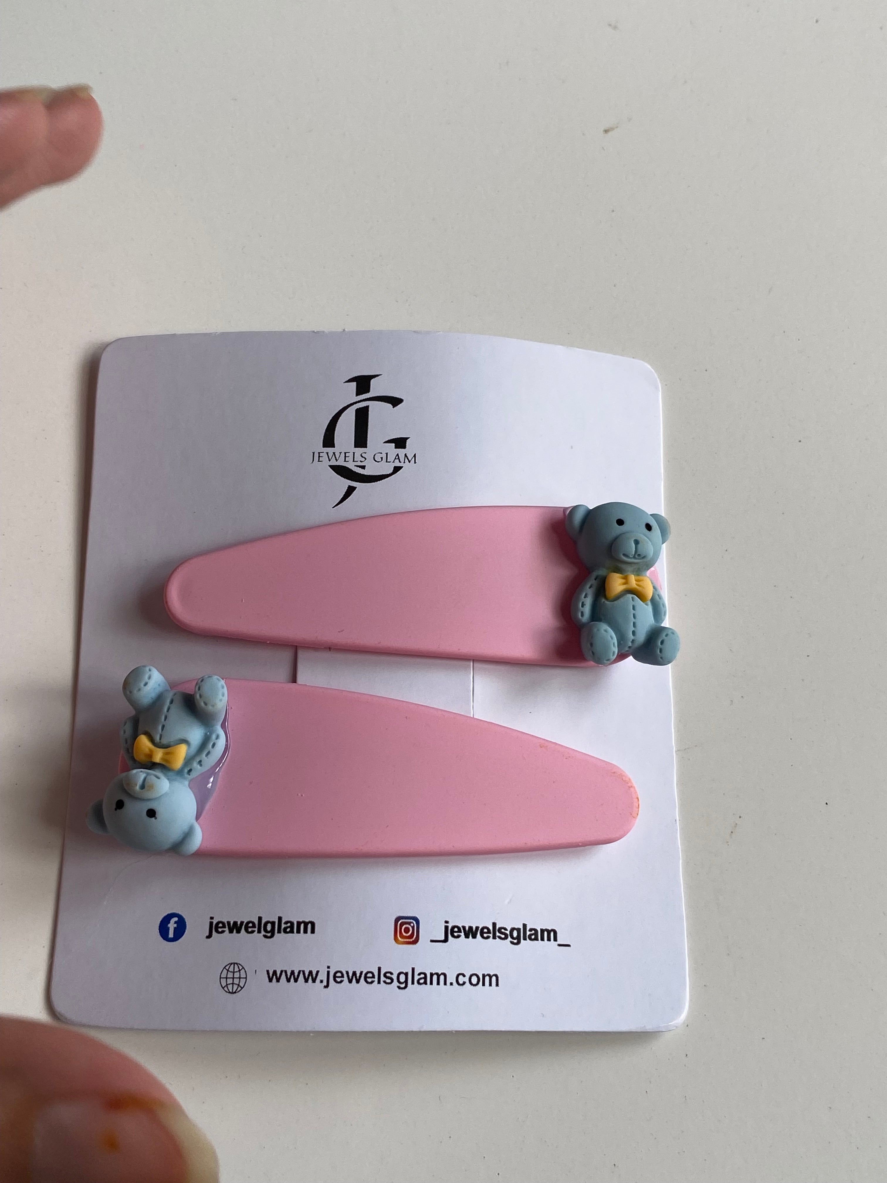 Adorable Character Hair Snap Pins (Pair)