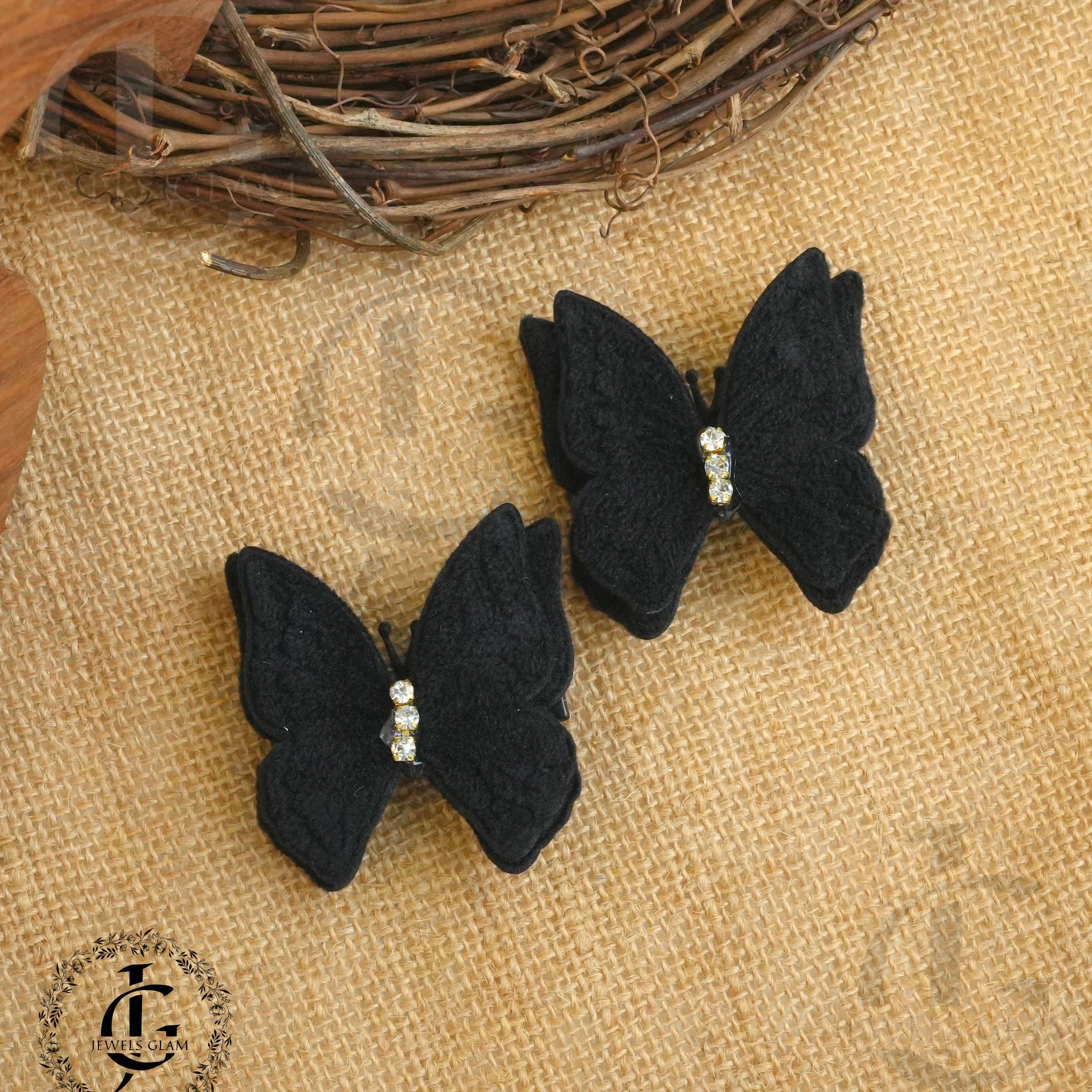 Elegant Butterfly Hair Pins (Pair)