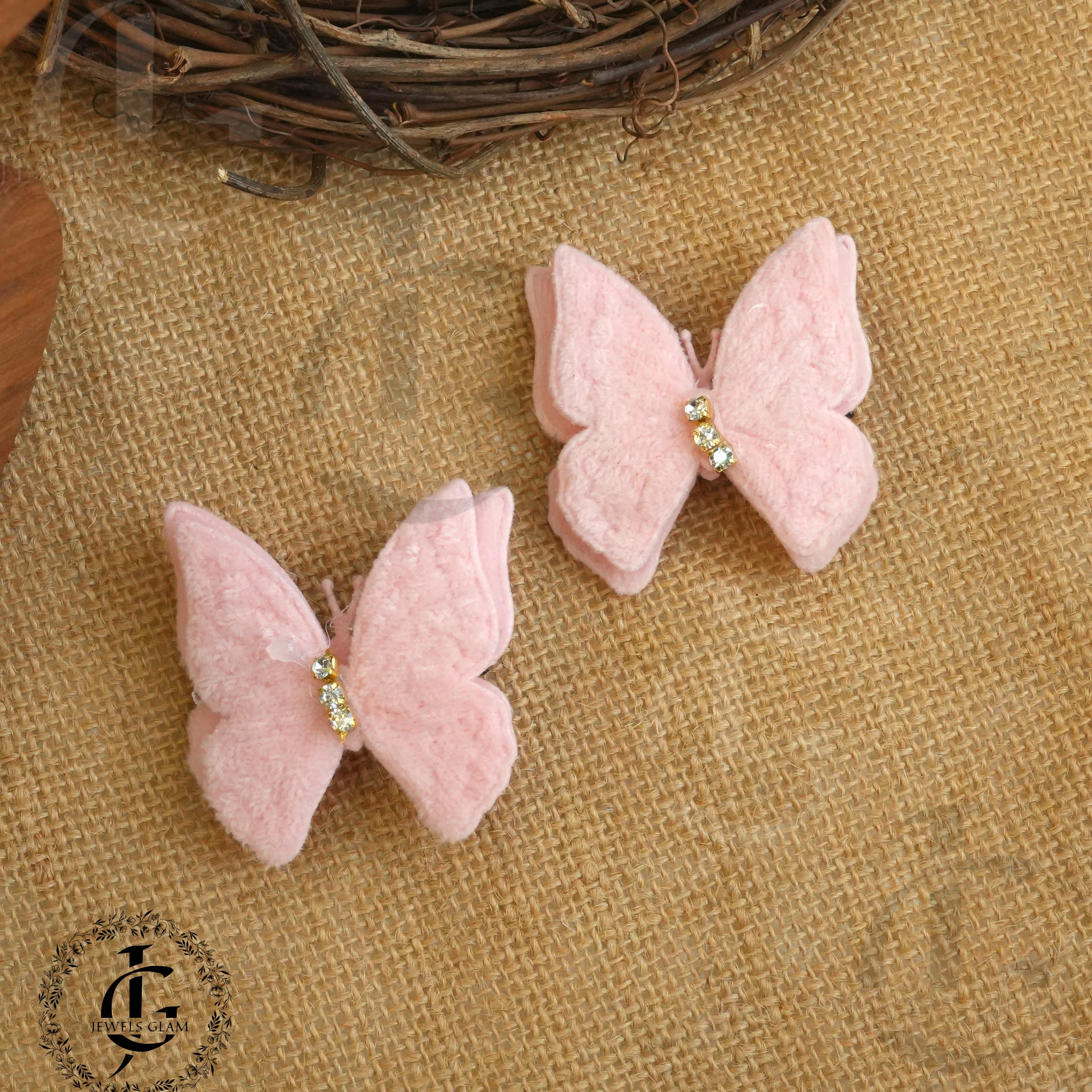 Elegant Butterfly Hair Pins (Pair)