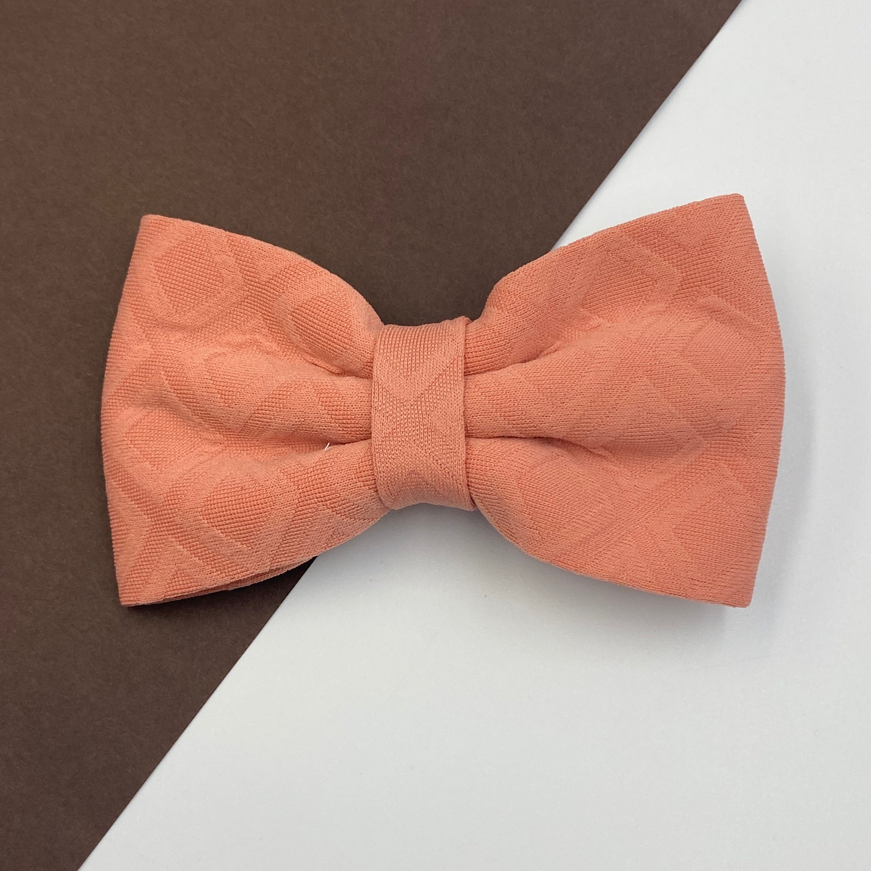 Textured Fabric Bow Hair Clip pins