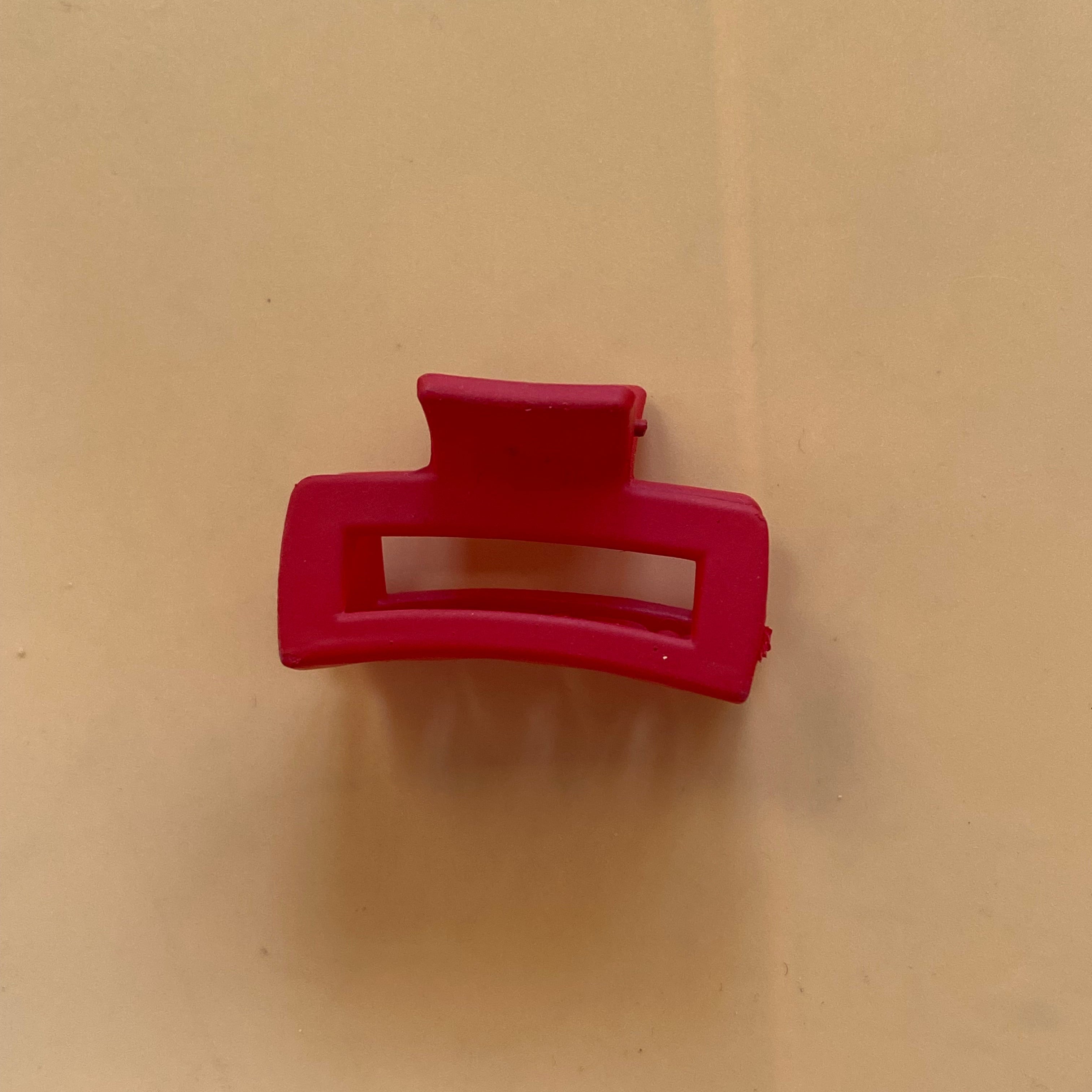 Compact Blue Hair Claw Clip (small)
