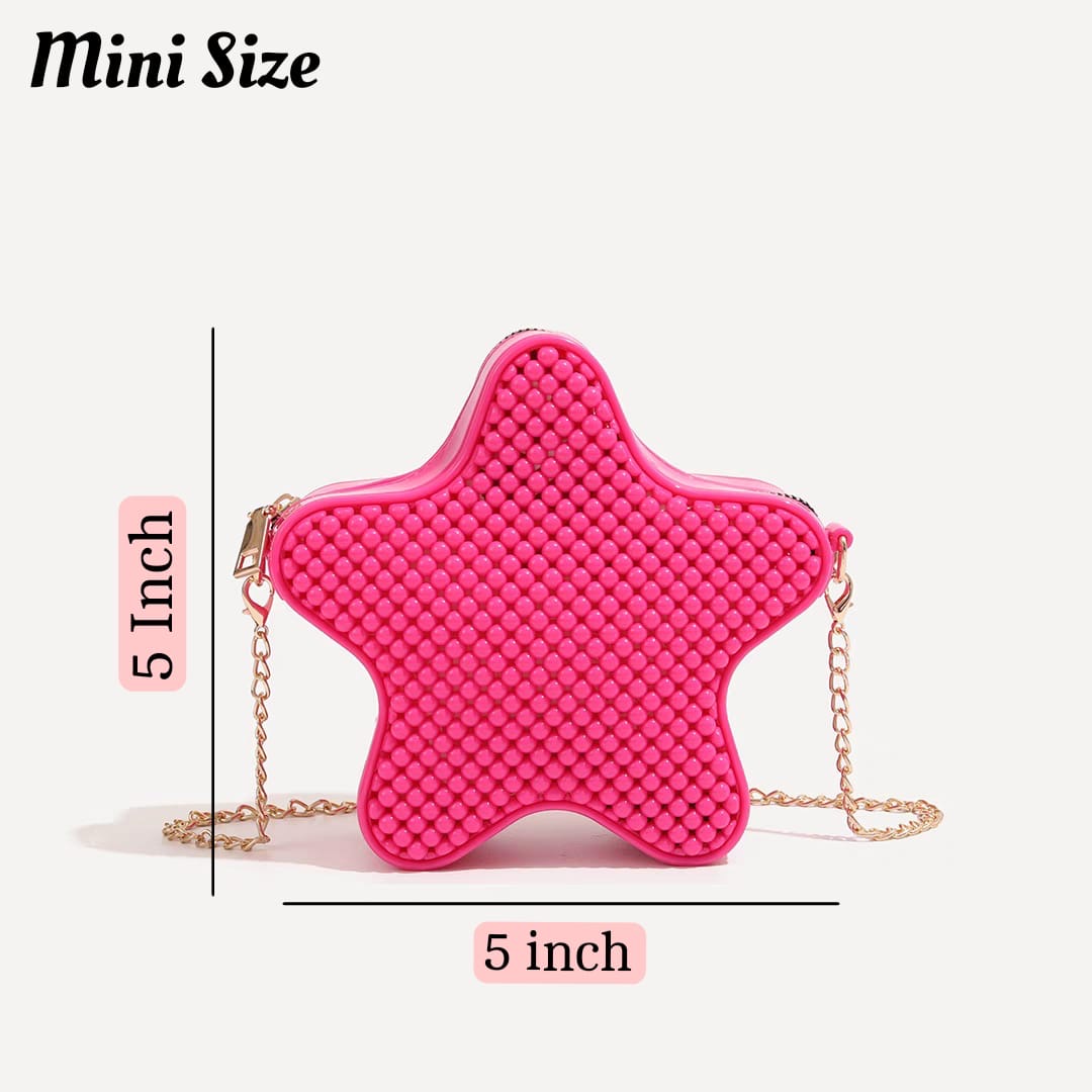 Little Girl Silicon Star Crossbody Shoulder Bag