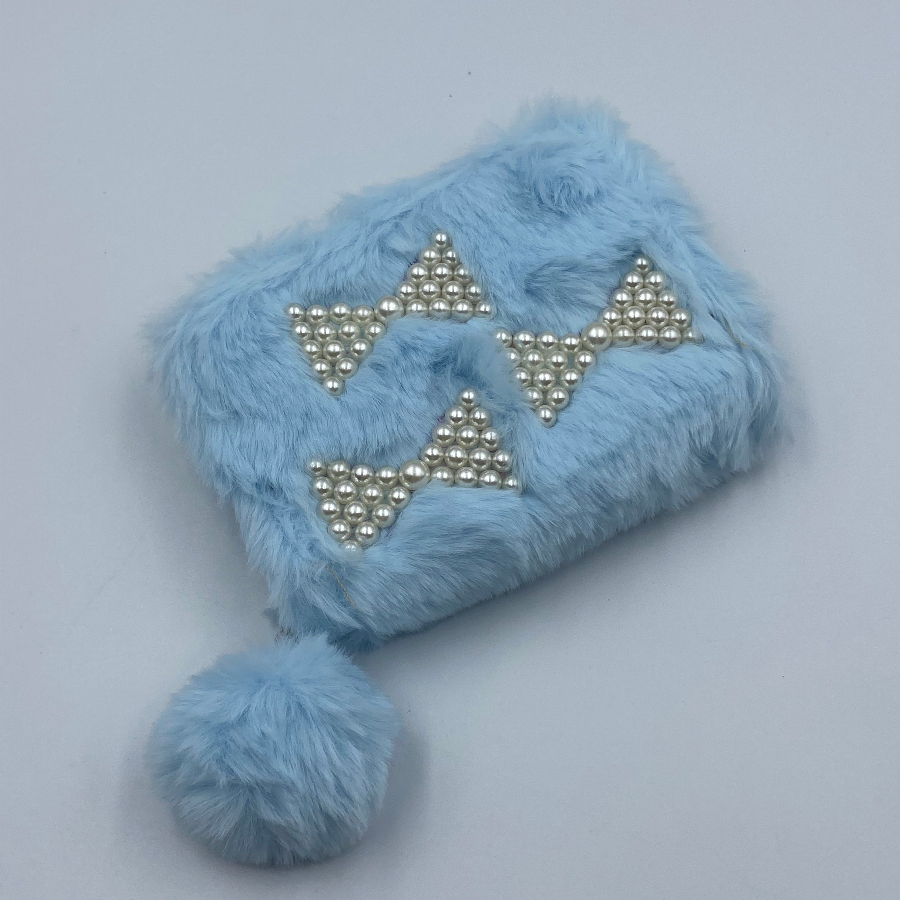 Blue Plush Wallet