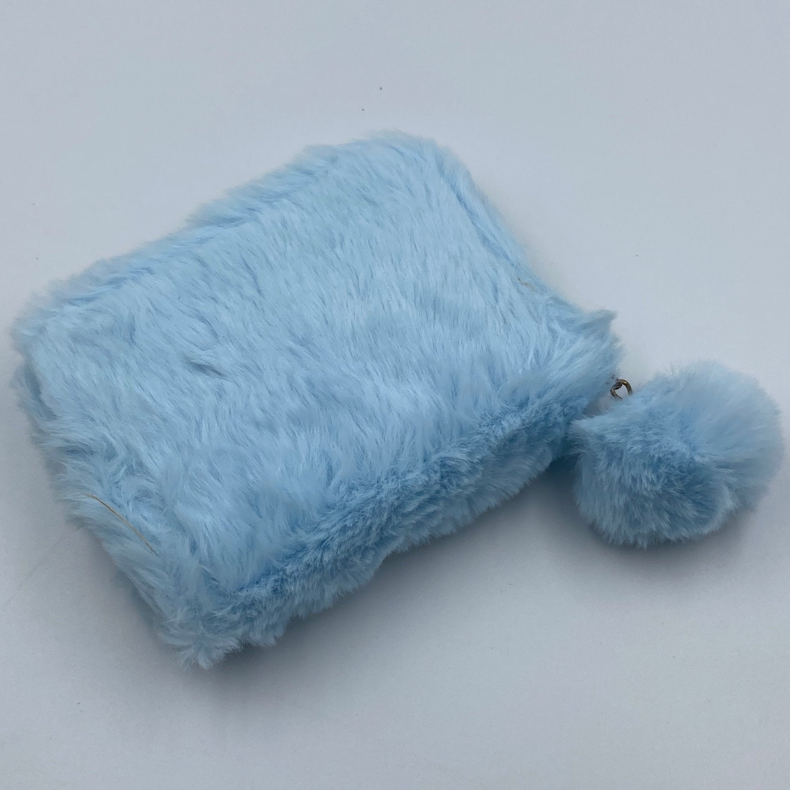 Blue Plush Wallet