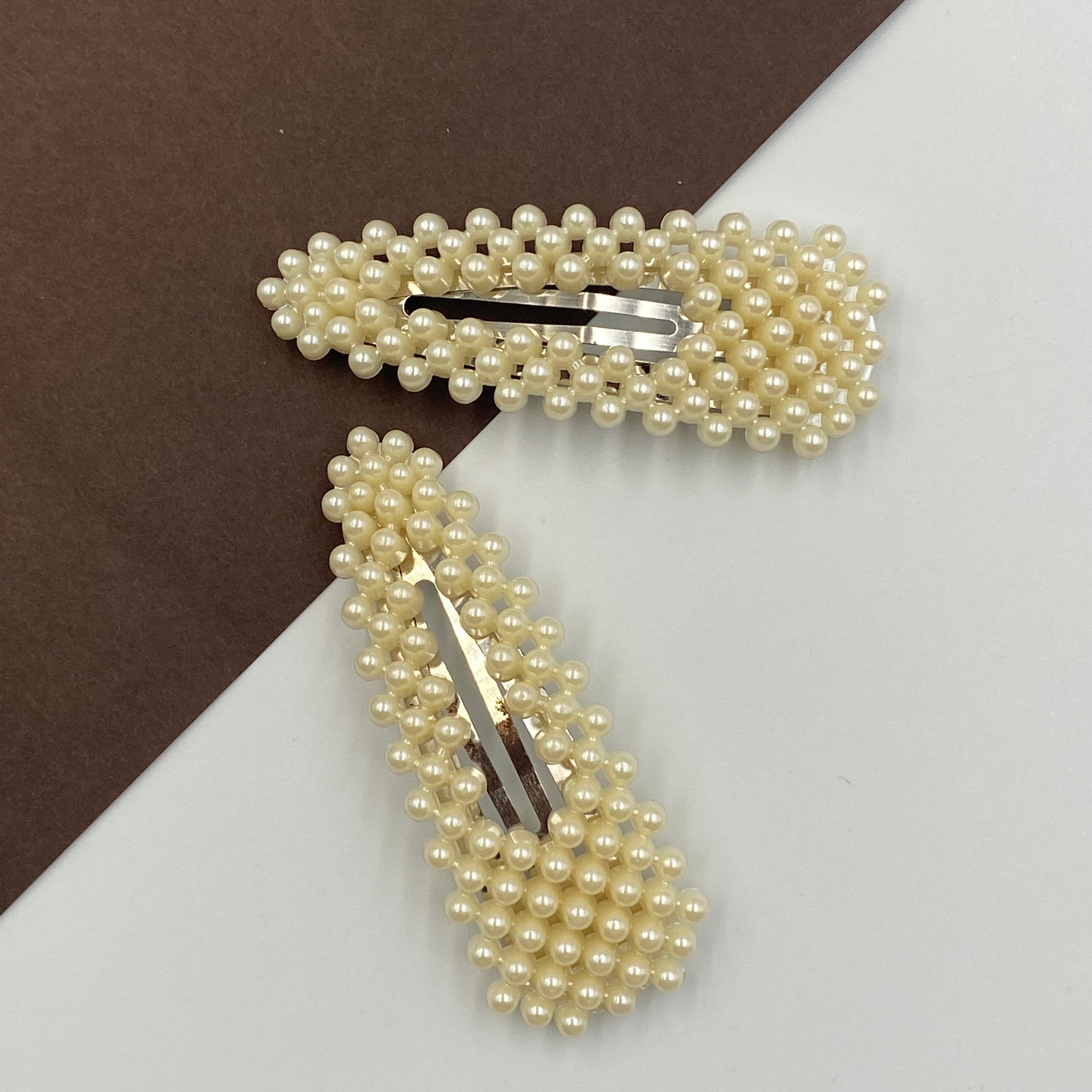 Elegant Pearl Hair Clip Pins (Pair)