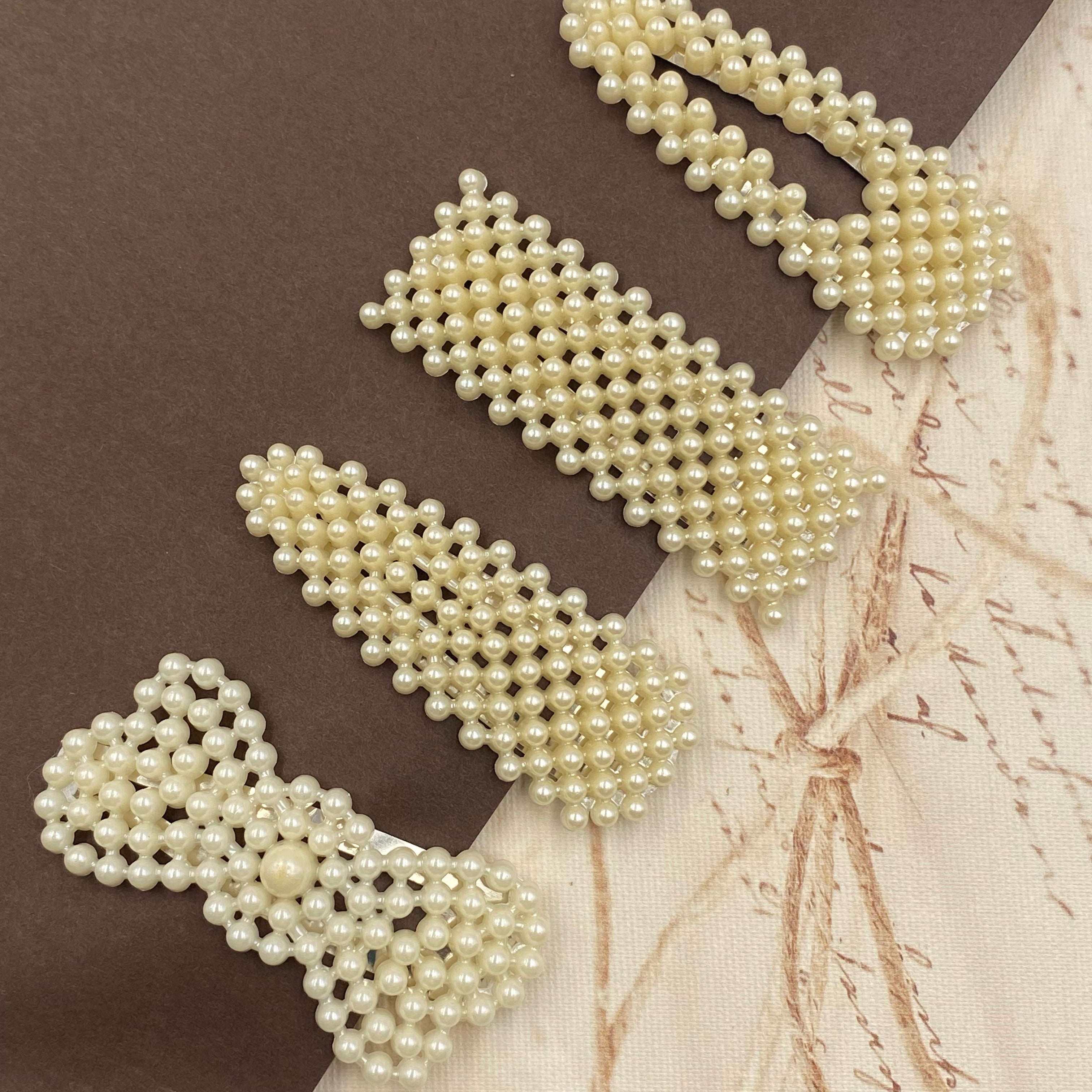 Elegant Pearl Hair Clip Pins (Pair)