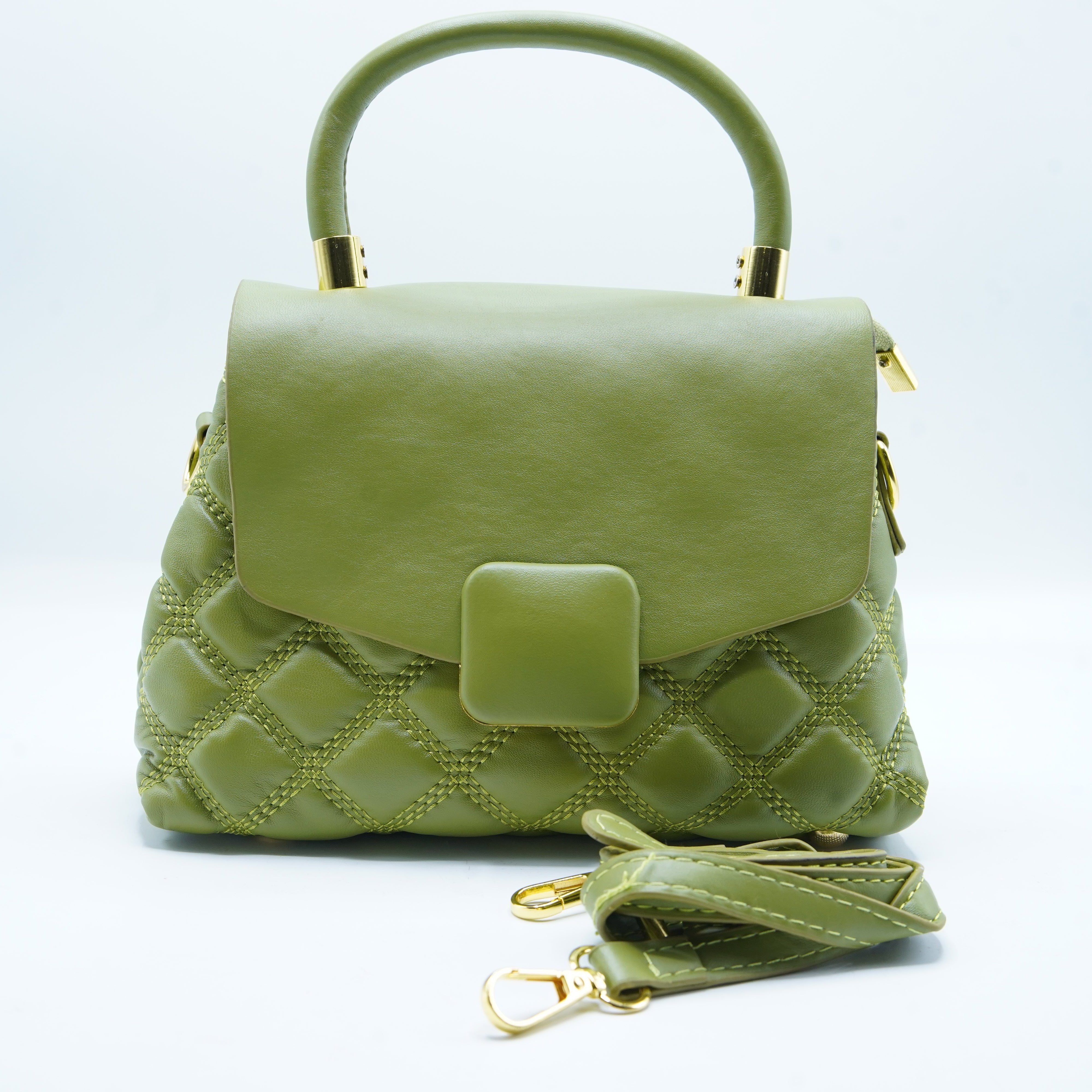Women Crossbody Quilted Leather Bag
