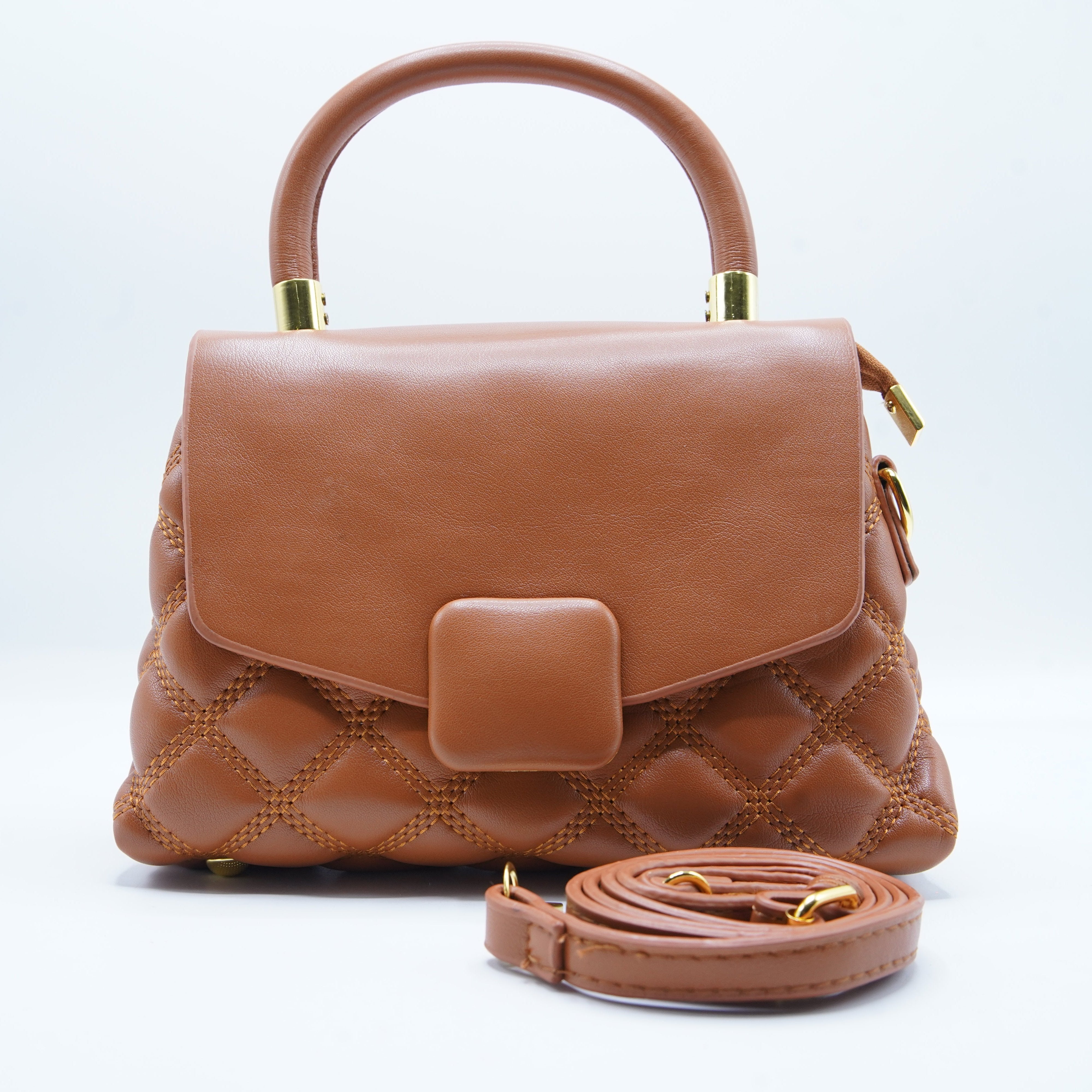 Women Crossbody Quilted Leather Bag