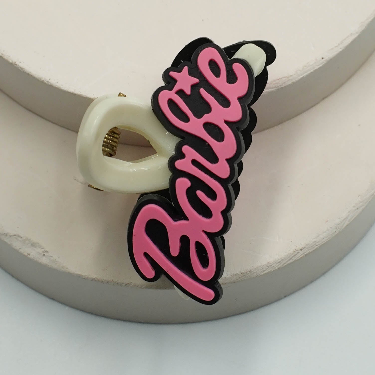 Barbie Logo Hair Claw Clips