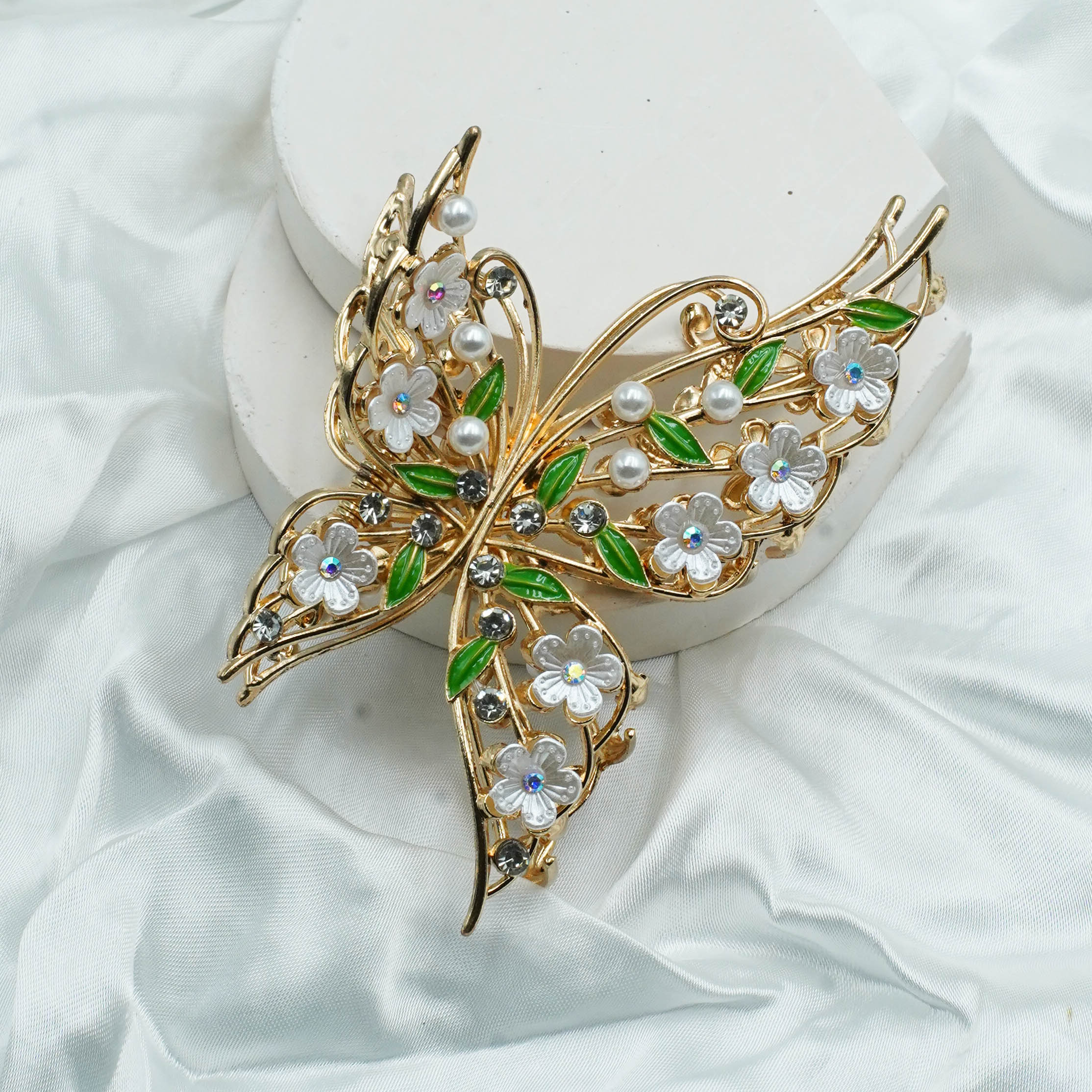 Butterfly Metal Hair Catcher Claw Clip