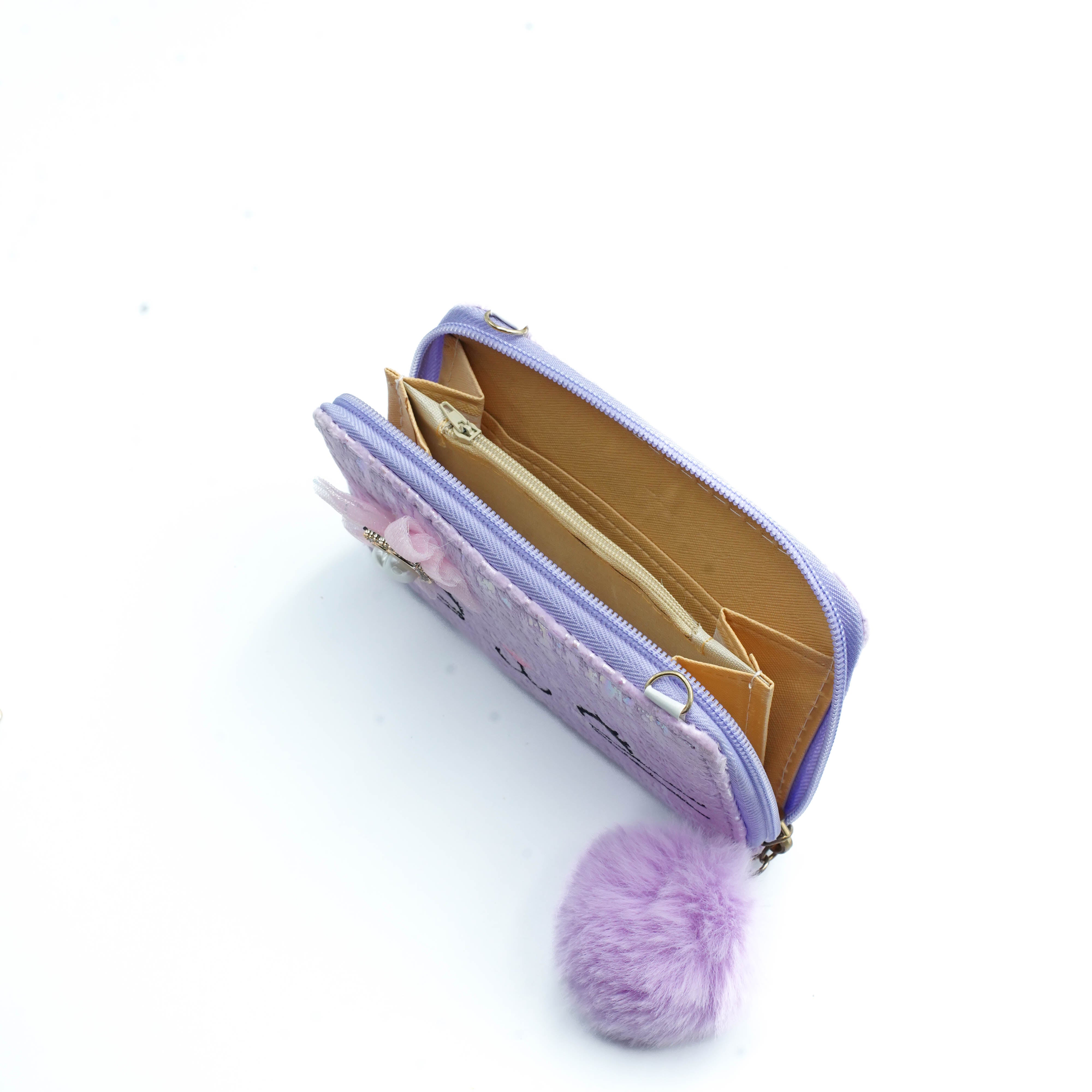 Kitten Wallet Purple