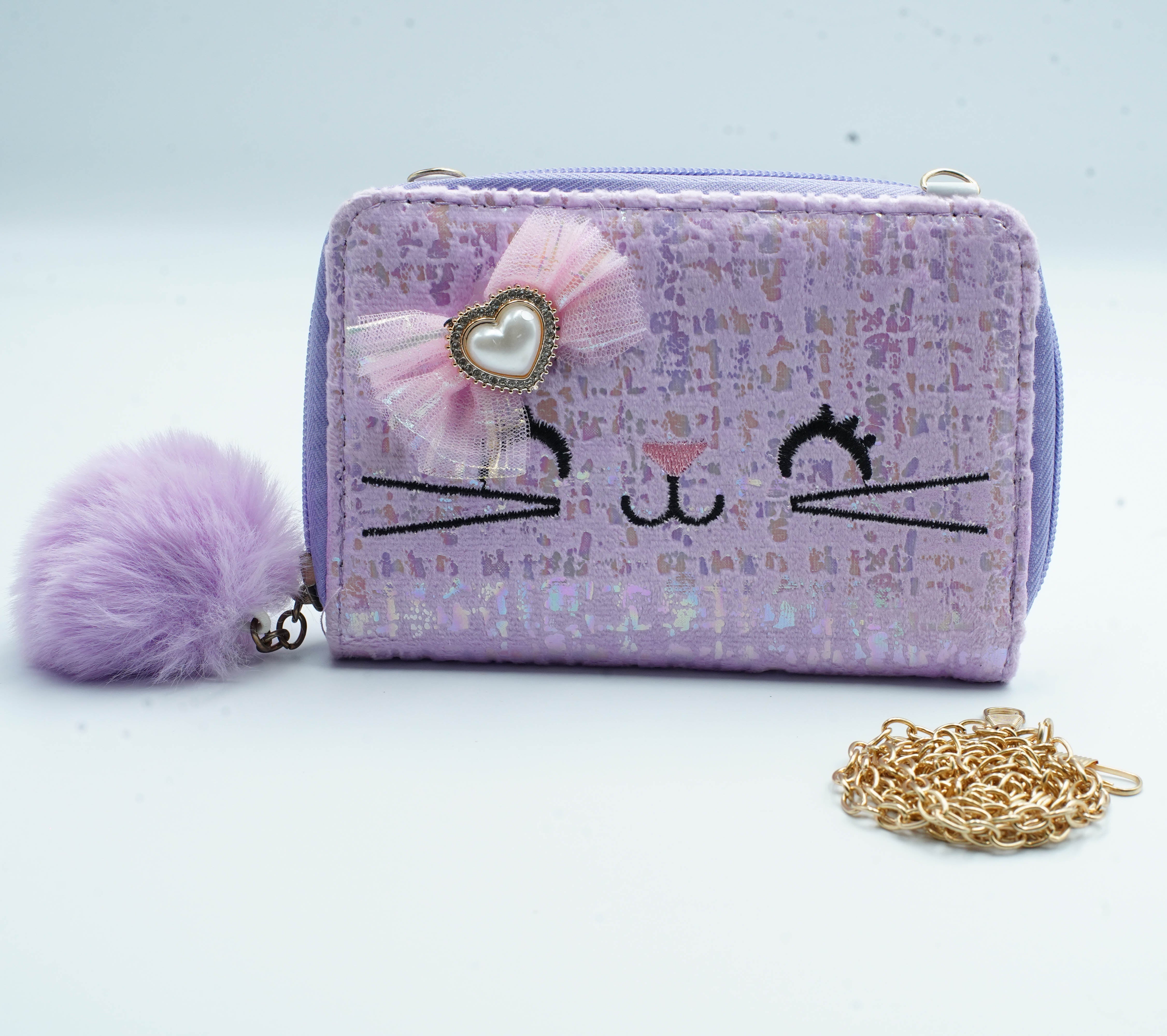 Kitten Wallet Purple