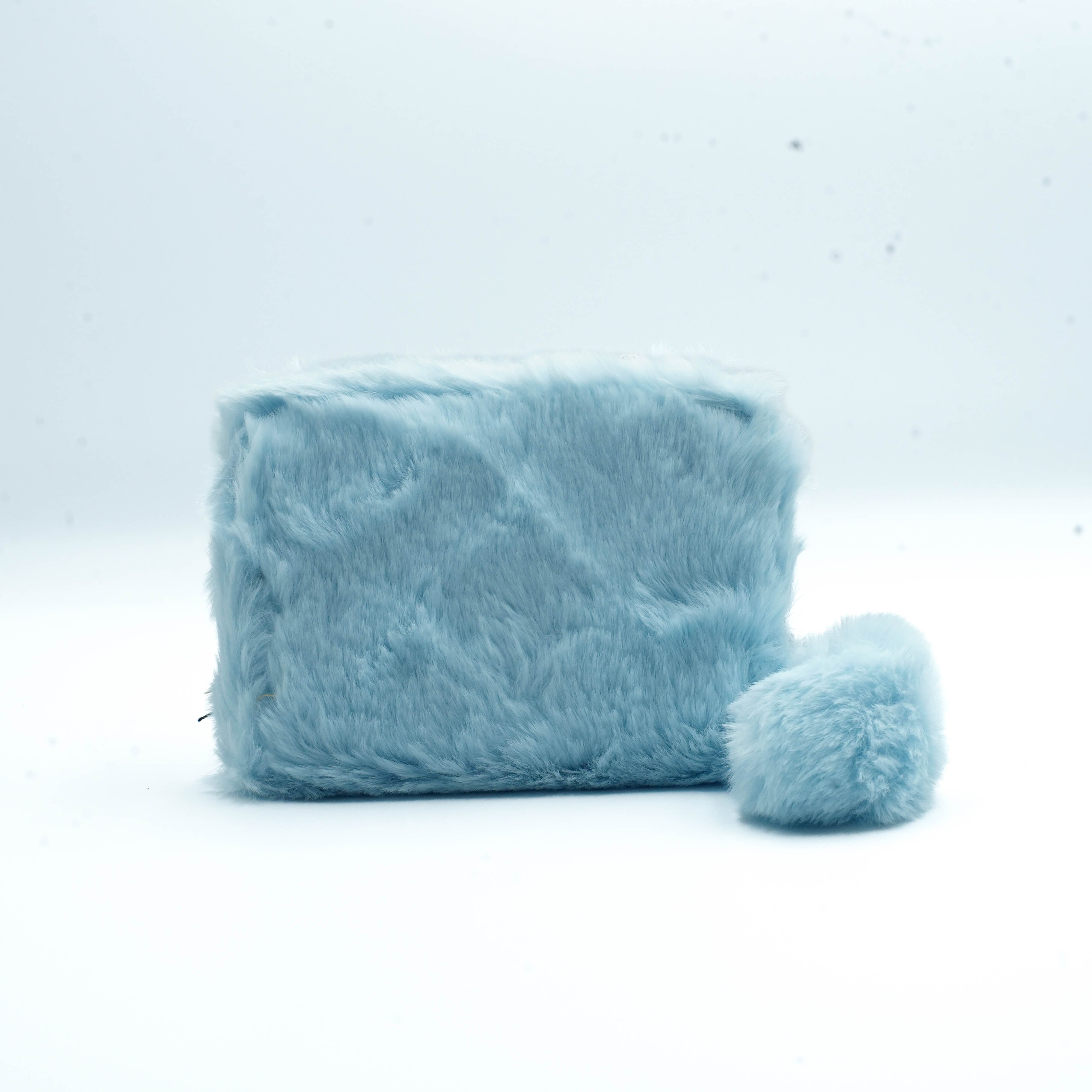 Blue Plush Wallet