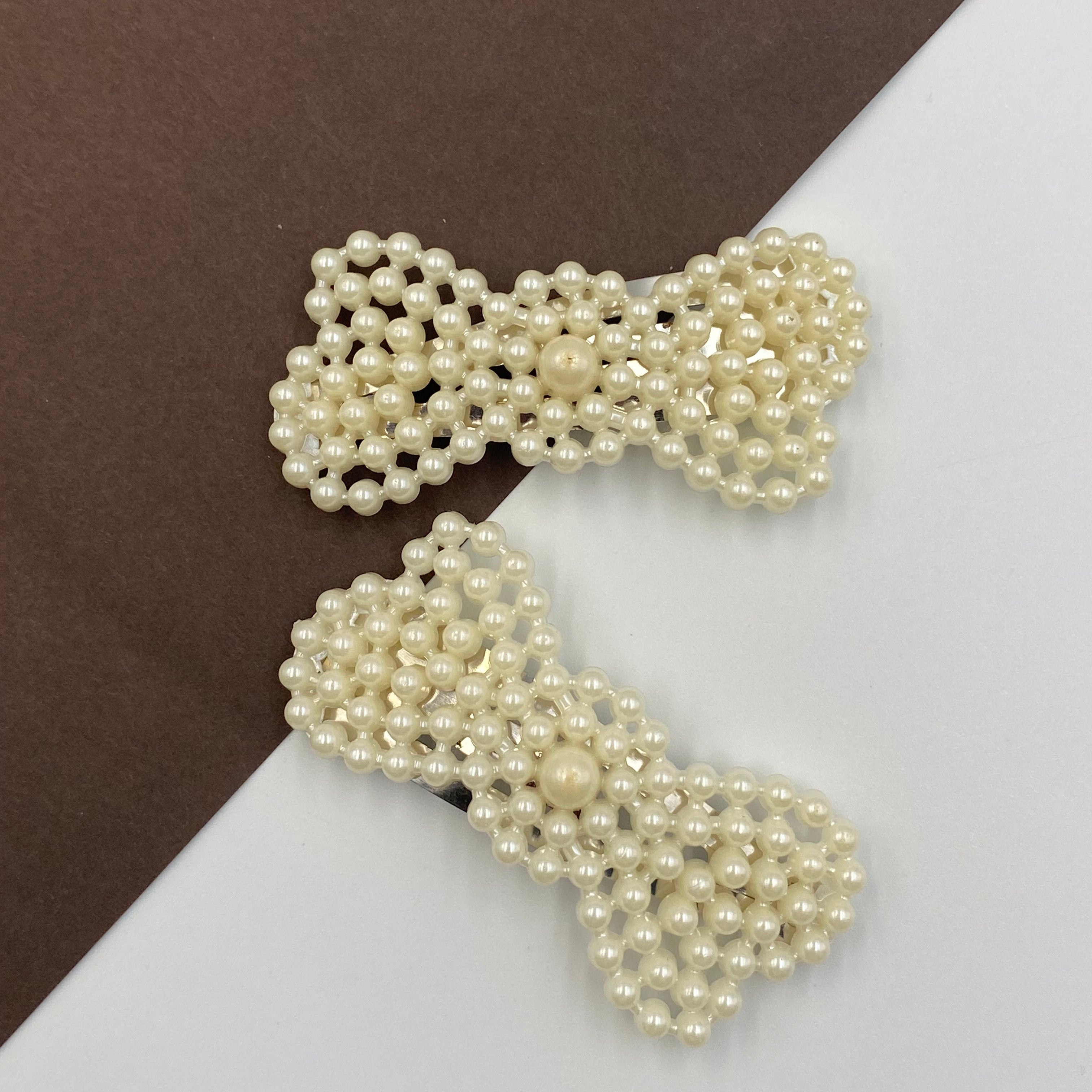 Elegant Pearl Hair Clip Pins (Pair)