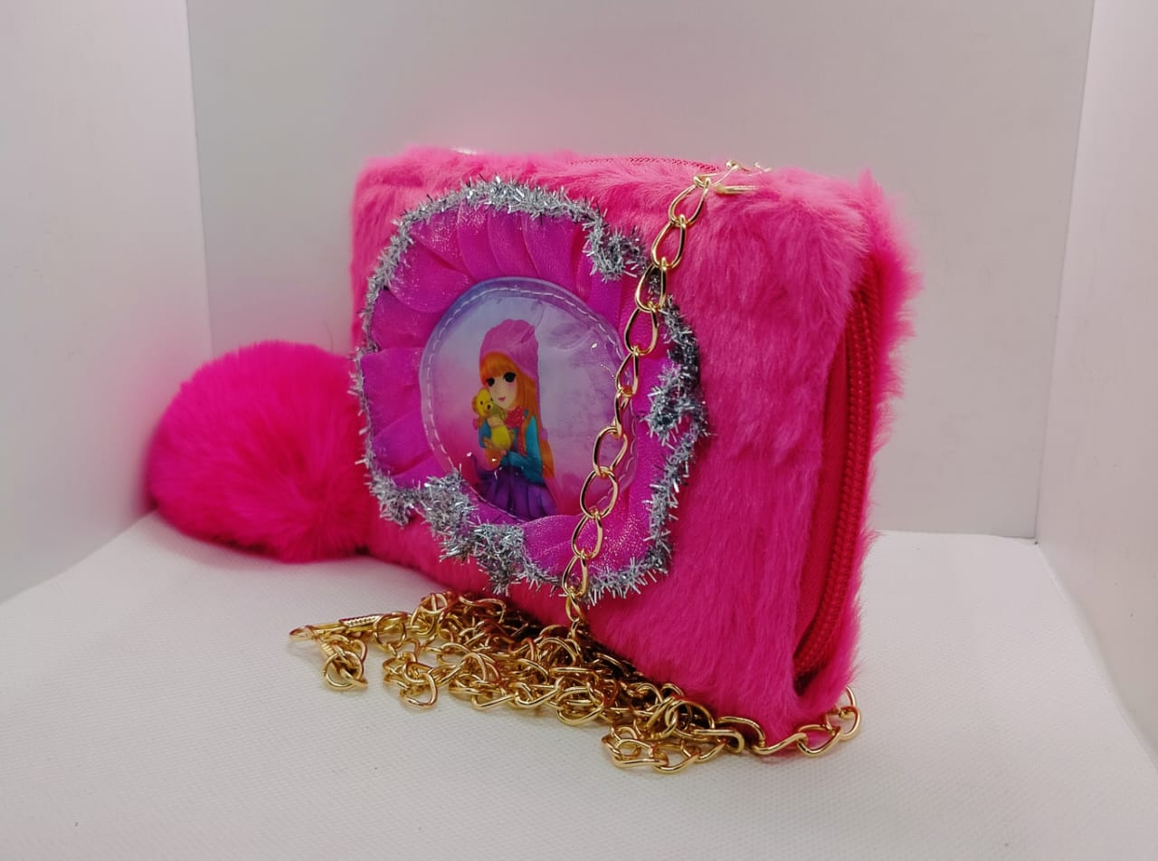 Wallet With Lighting Dark Pink