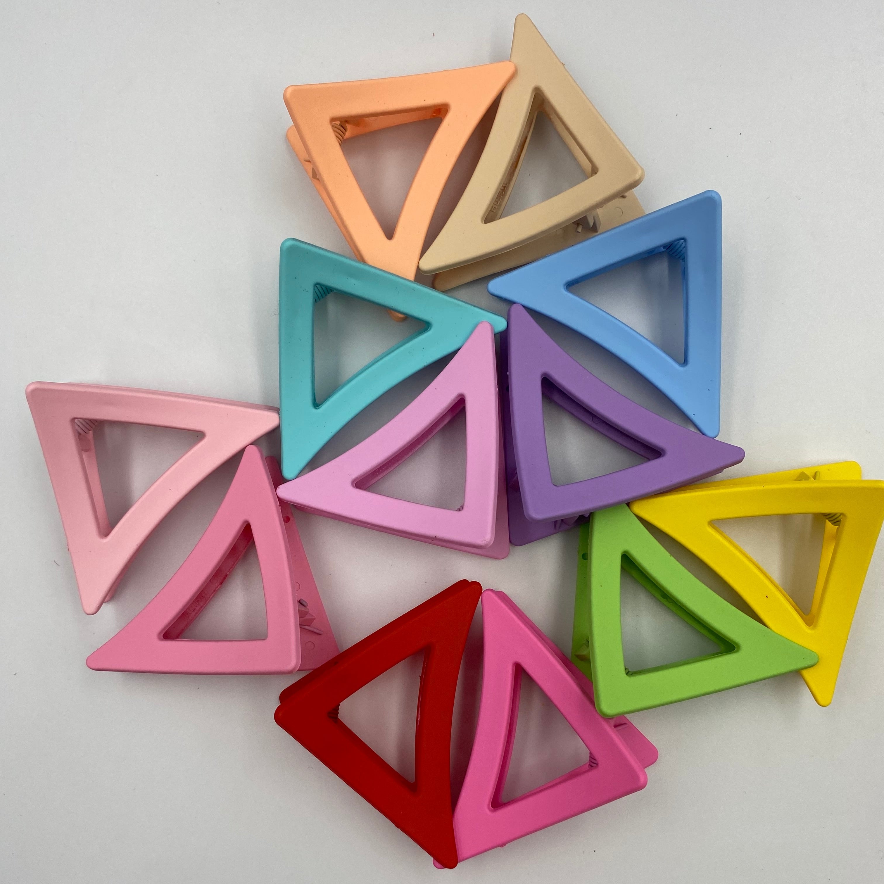 Geometric Triangle Hair Clips