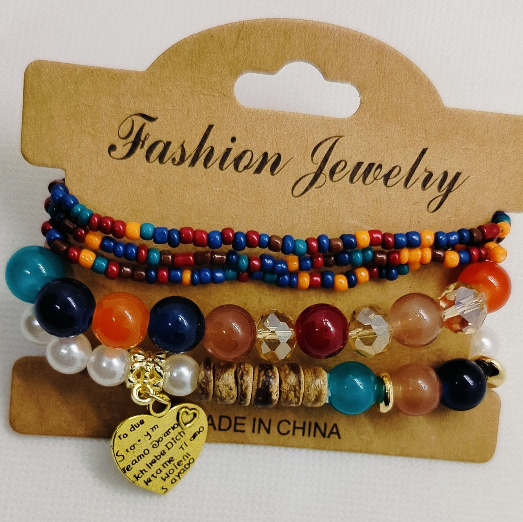 Multi Color Bohemian Stacking Bracelet