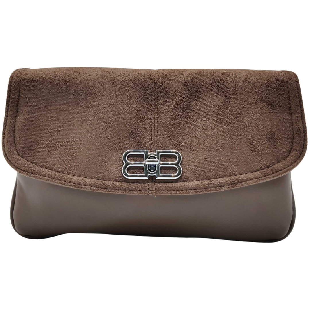 Women Crossbody Bag Designed With Velvet