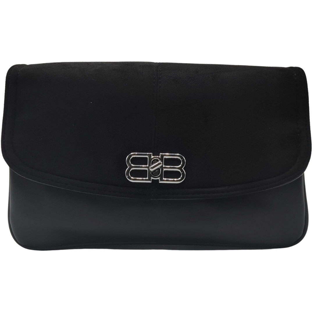 women velvet Crossbody Bag Black:)