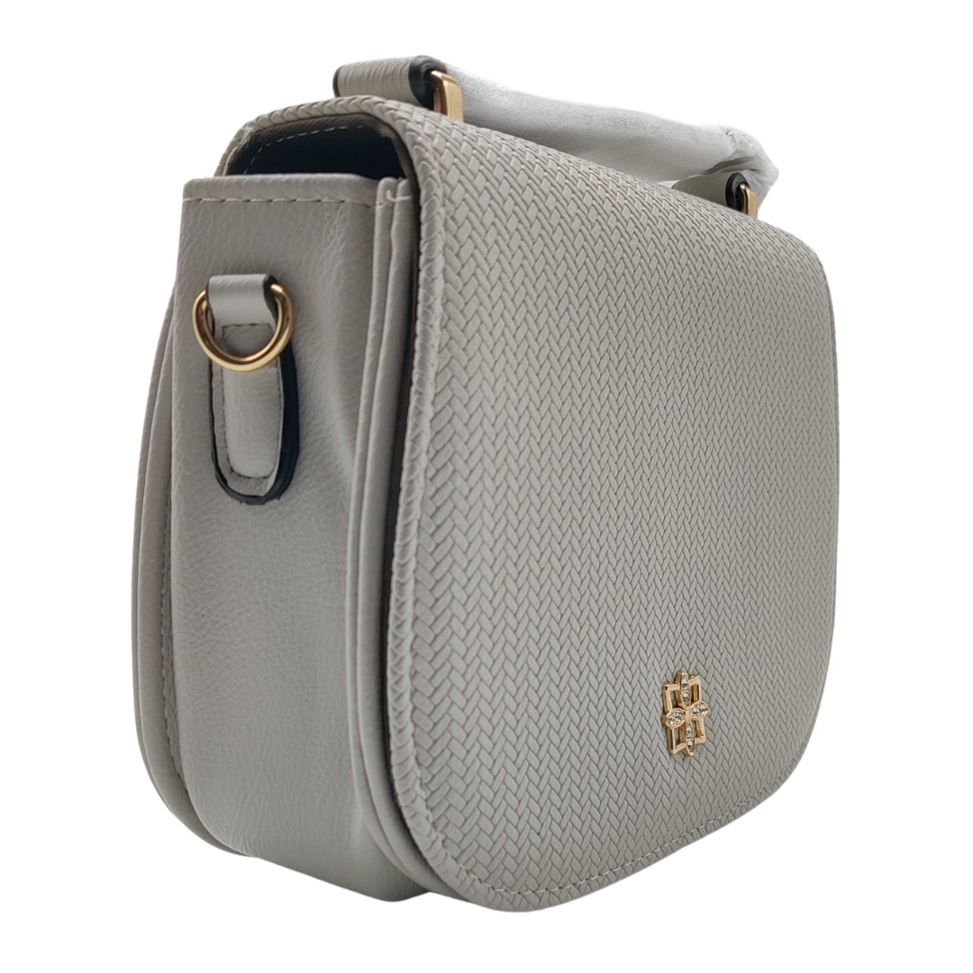 Women Crossbody Bag With Adjustable Strap And Silk Bow