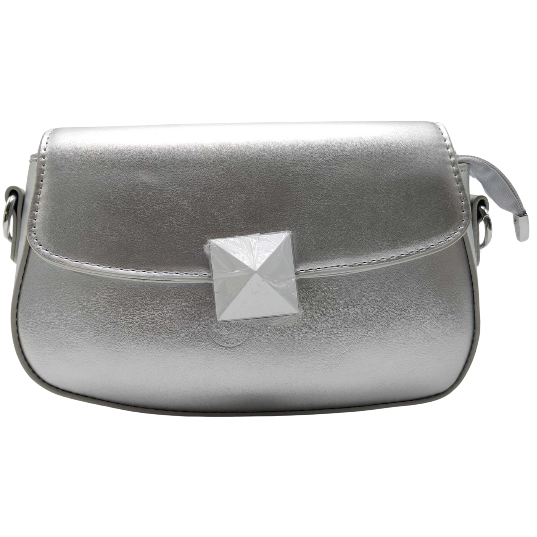 women Crossbody Bag silver with coin wallet:)