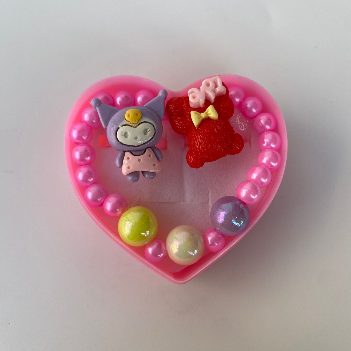 Heart-Themed Kids' Bracelet & Ring Gift Set