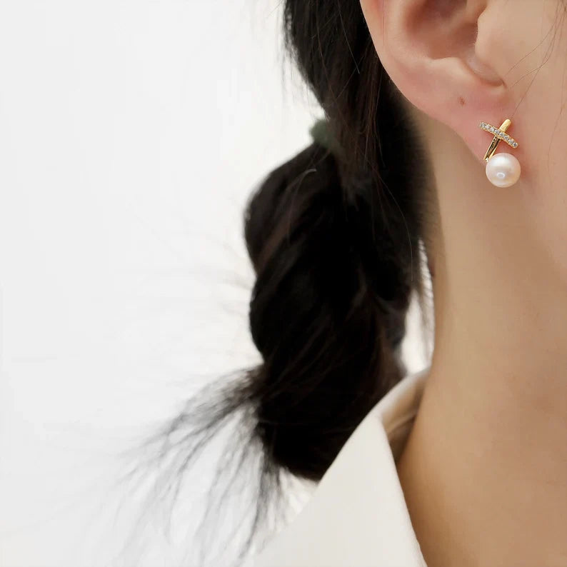 Pearl Stud Earrings