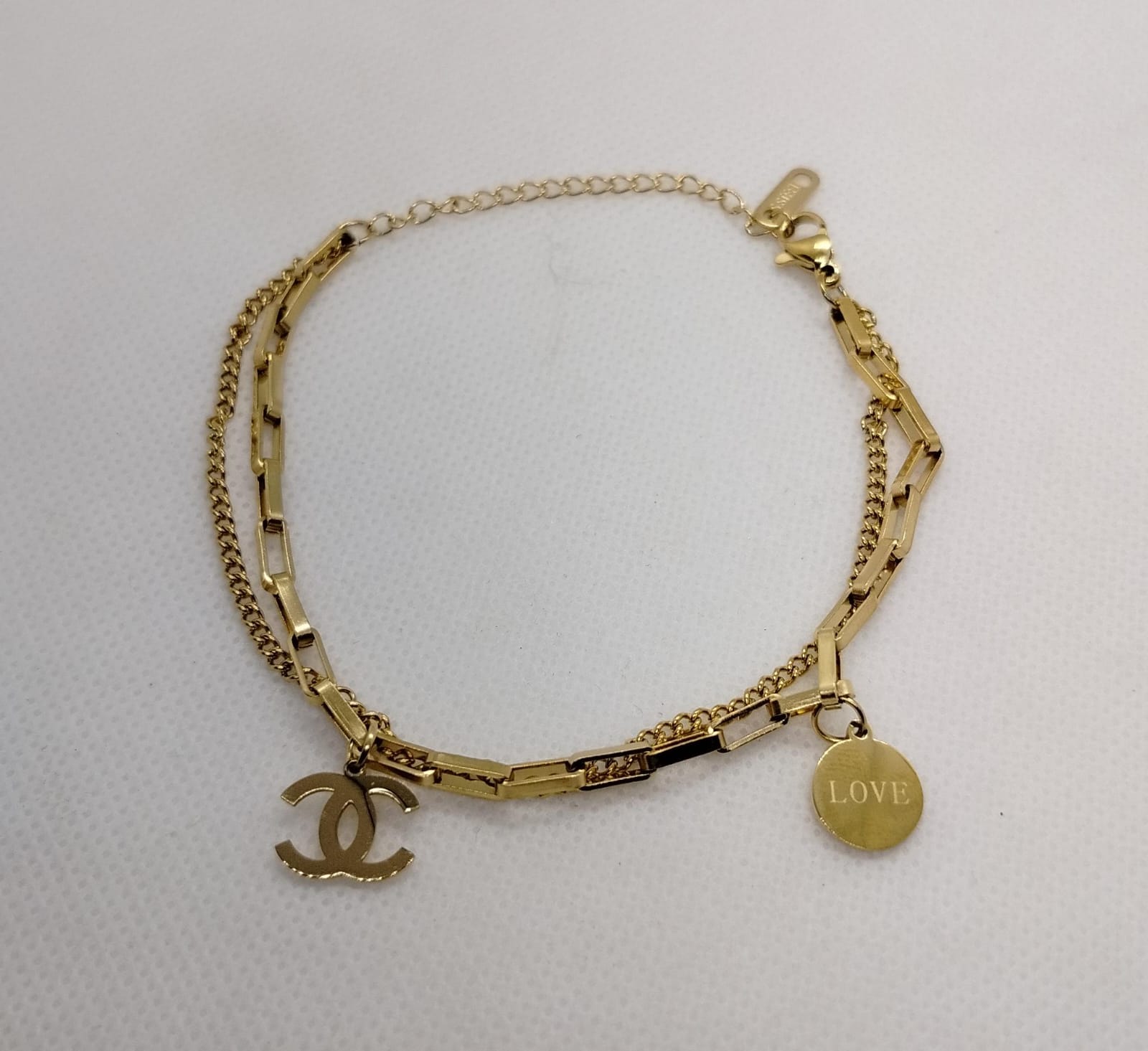 Double Layer Golden Bracelet